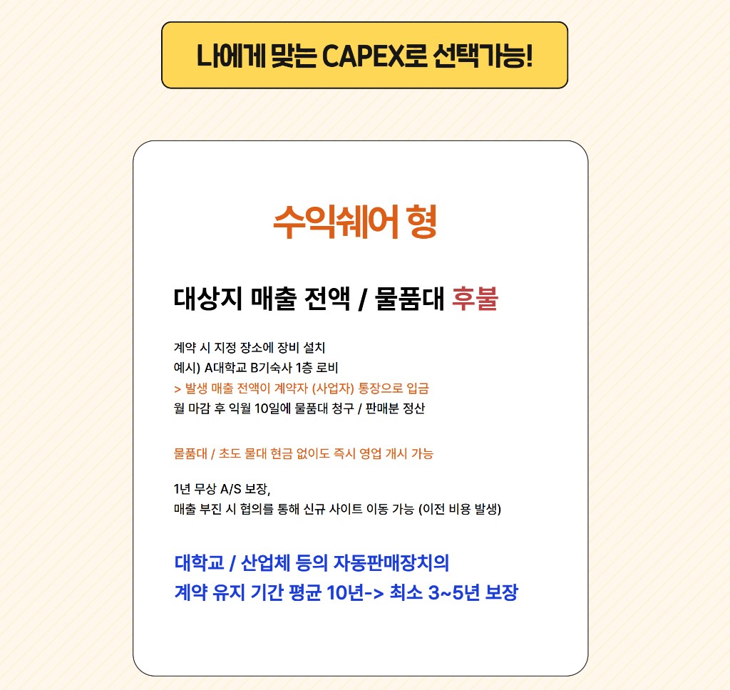 ALL CAPEX - 맞춤형 투자 비교